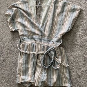 striped romper